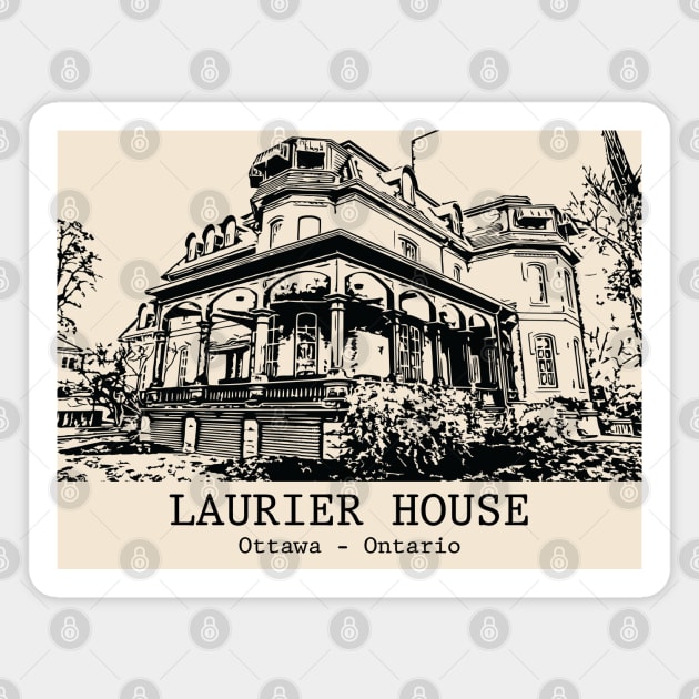 Laurier House - Ottawa ON Magnet by Lakeric